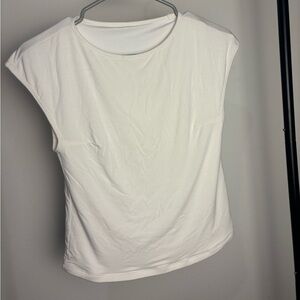 Classic White Cap Sleeve Women's Top